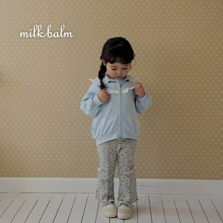 Milkbalm 褲子 밀크밤 핀턱꽃바지-細節圖3