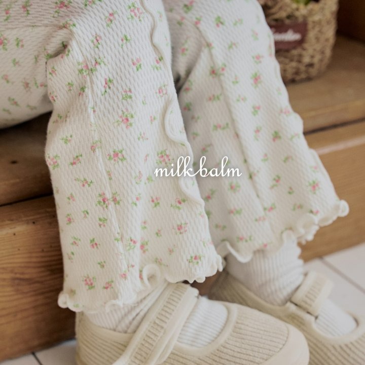 Milkbalm 褲子 밀크밤 핀턱꽃바지-細節圖6