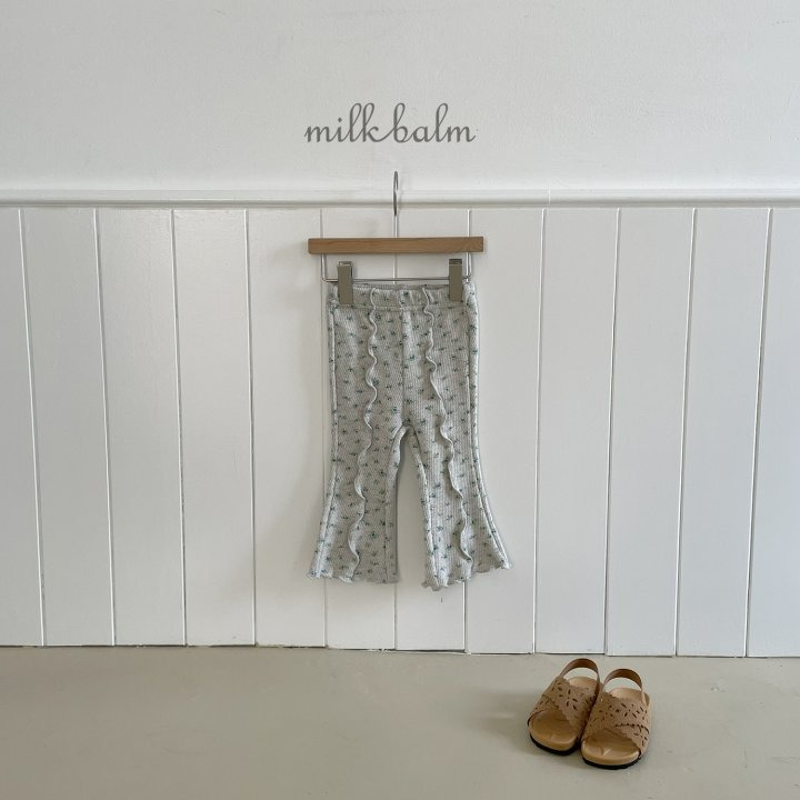 Milkbalm 褲子 밀크밤 핀턱꽃바지-細節圖9