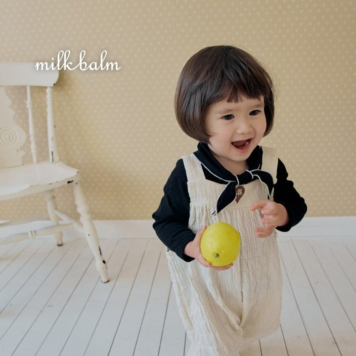 Milkbalm 吊帶褲 밀크밤 하트자수오버롤-細節圖2