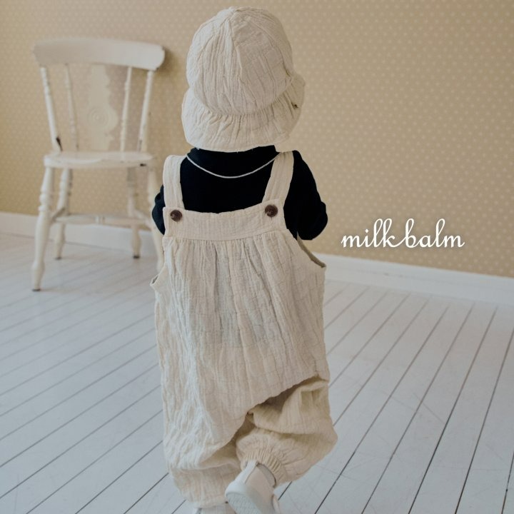 Milkbalm 吊帶褲 밀크밤 하트자수오버롤-細節圖7