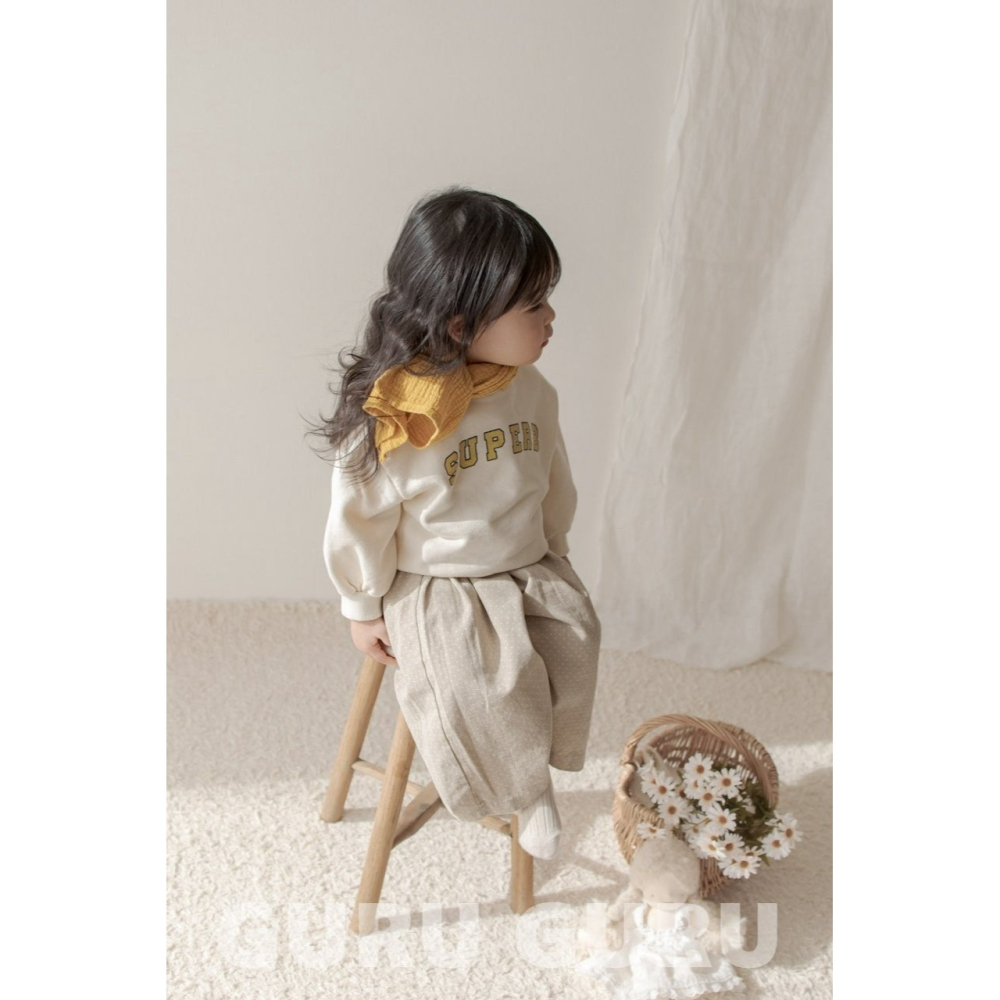 Guruguru 褲子 구루구루 도트와이드팬츠-細節圖2