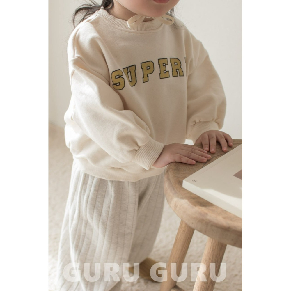 Guruguru 上衣 구루구루 수퍼비맨투맨-細節圖7