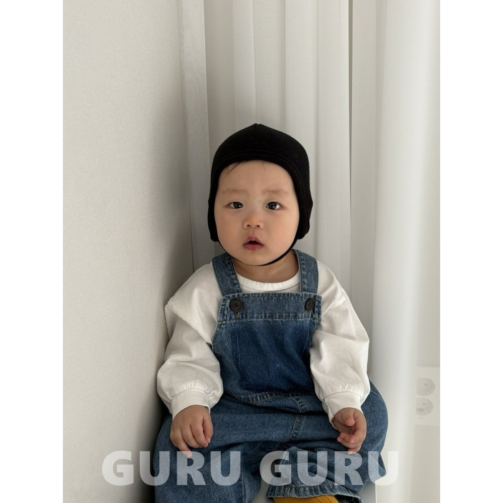 Guruguru 褲子 구루구루 청멜빵바지-細節圖6