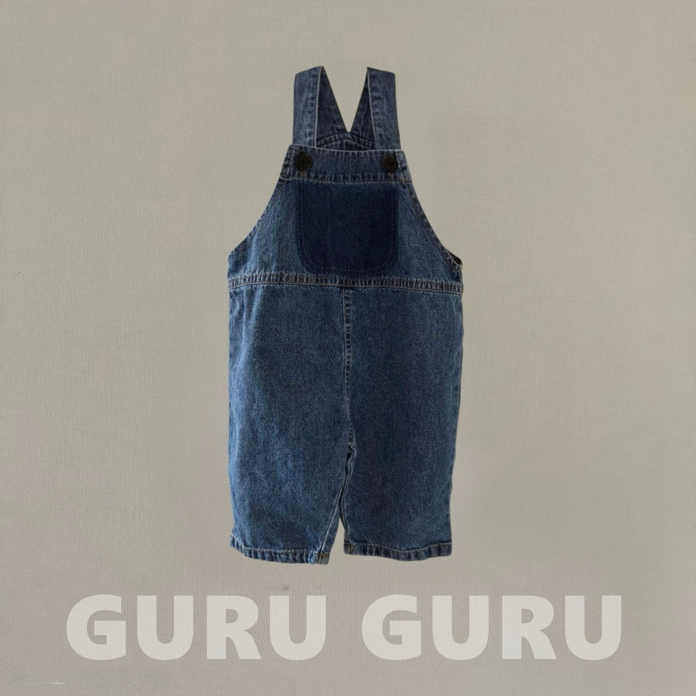 Guruguru 褲子 구루구루 청멜빵바지-細節圖10
