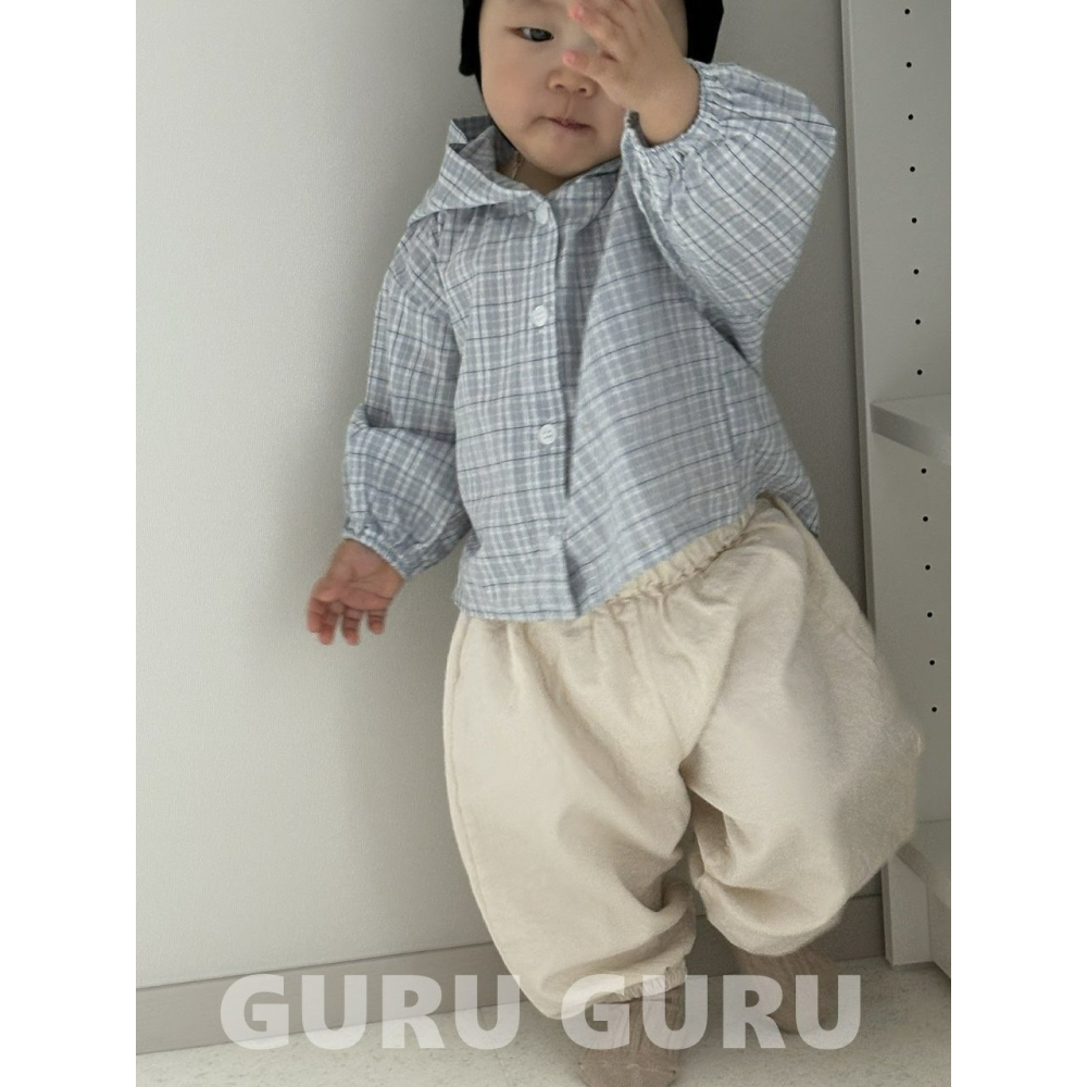 Guruguru 褲子 구루구루 코튼쏘세지팬츠-細節圖3