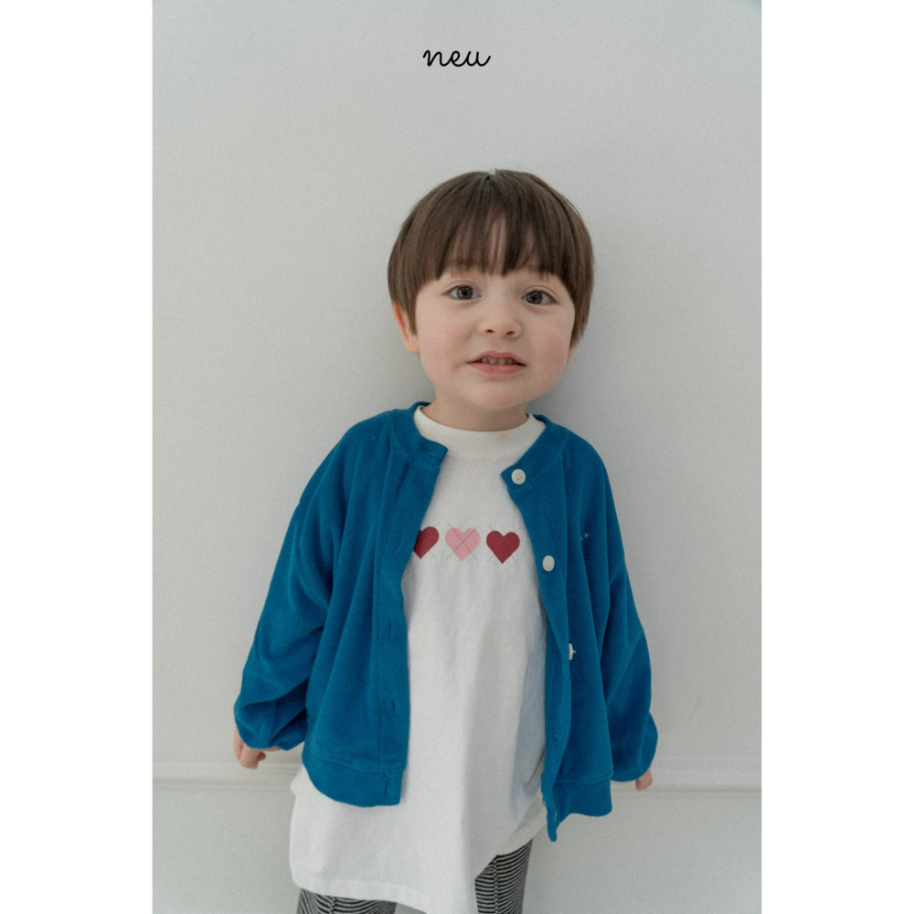 Neu 上衣 노이 하트아가일티-細節圖5