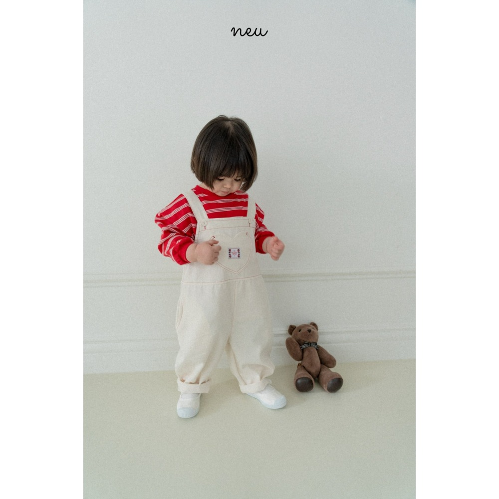 Neu 吊帶褲 노이 하트오버롤-細節圖3