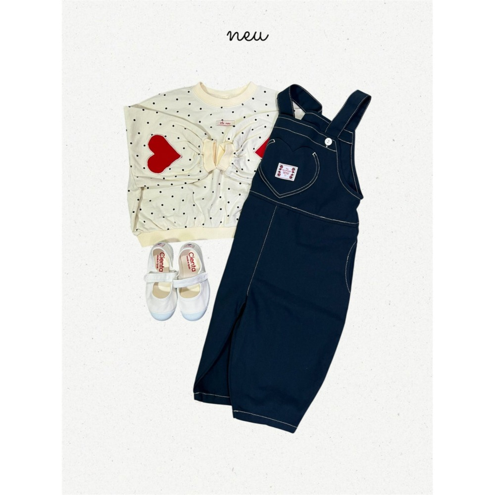 Neu 吊帶褲 노이 하트오버롤-細節圖11