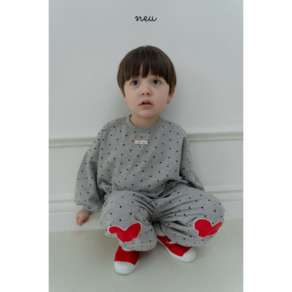 Neu 褲子 노이 도트하트빵조거팬츠-細節圖2