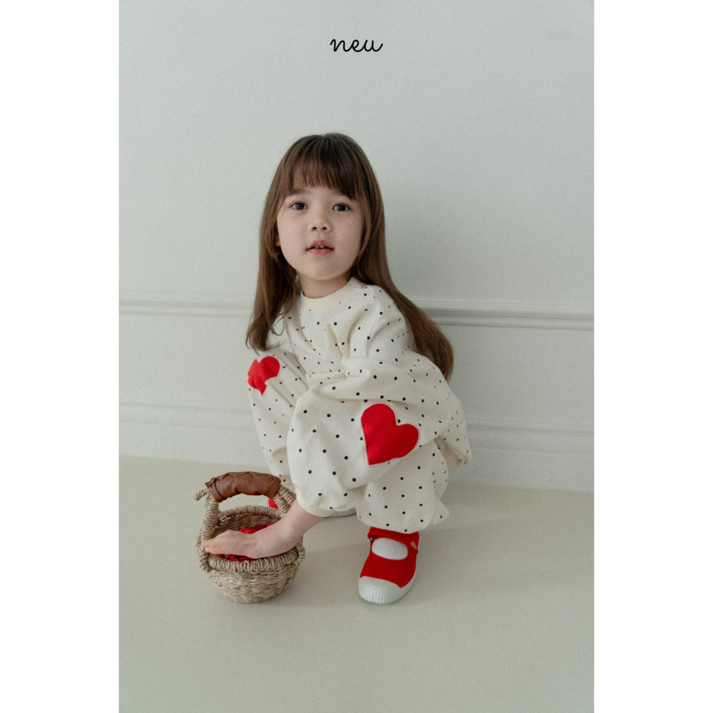 Neu 褲子 노이 도트하트빵조거팬츠-細節圖4