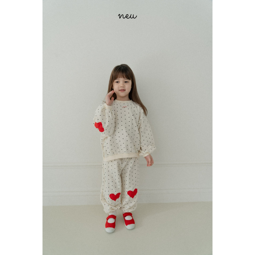 Neu 褲子 노이 도트하트빵조거팬츠-細節圖5