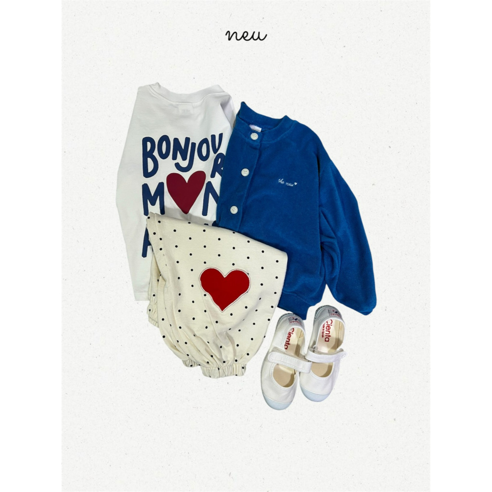 Neu 褲子 노이 도트하트빵조거팬츠-細節圖11