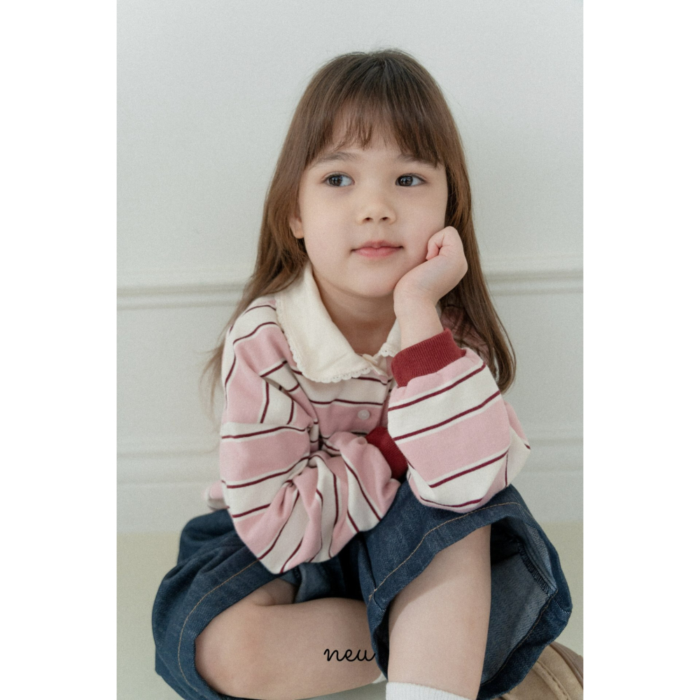 Neu 上衣 노이 레이스럭비티-細節圖2