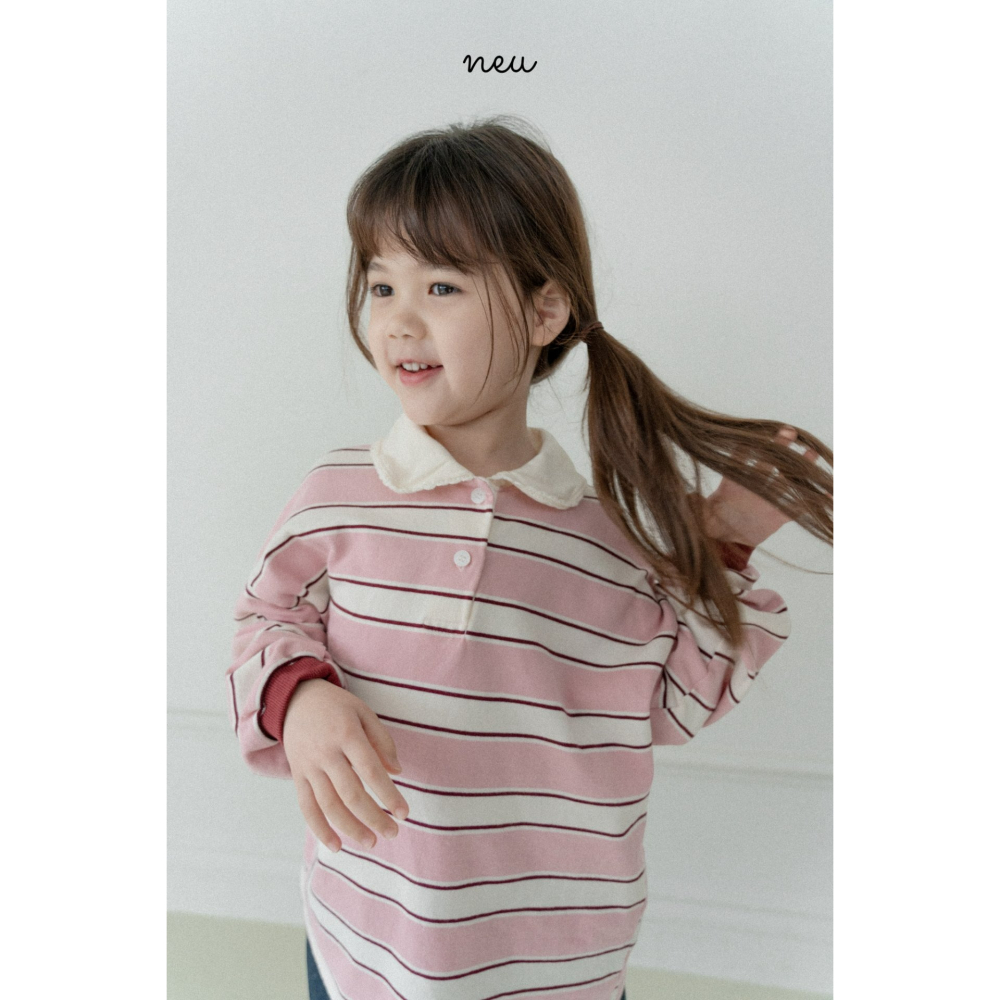 Neu 上衣 노이 레이스럭비티-細節圖3