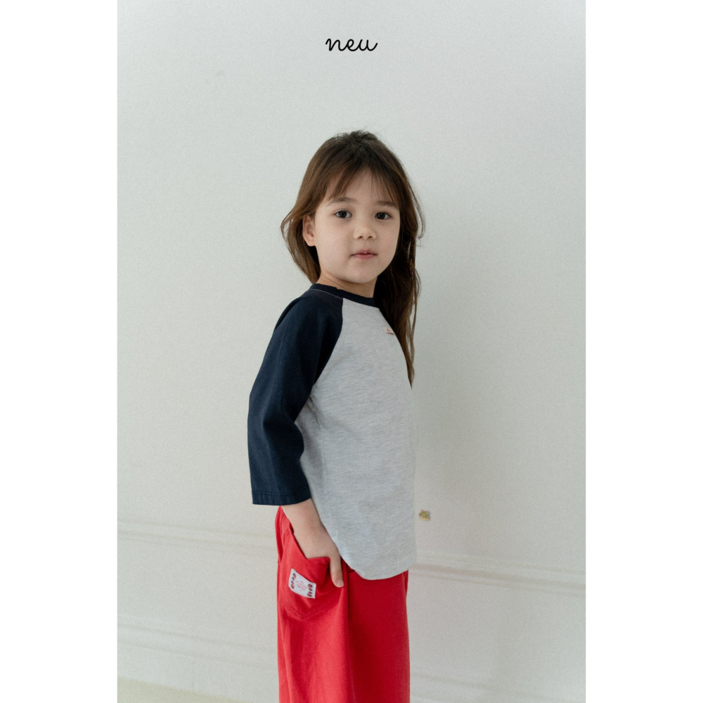 Neu 上衣 노이 배색나그랑티-細節圖3