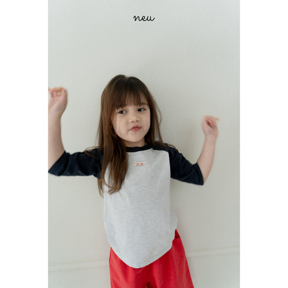 Neu 上衣 노이 배색나그랑티-細節圖4