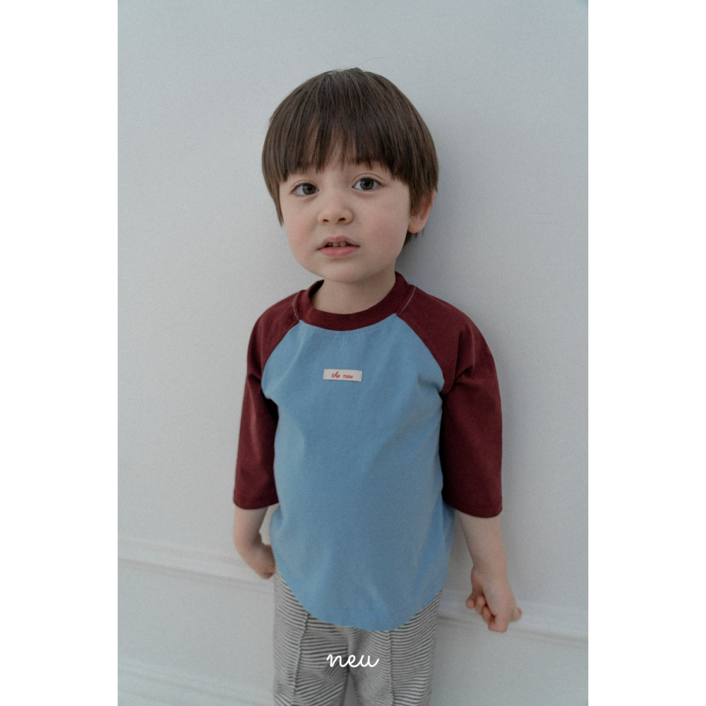 Neu 上衣 노이 배색나그랑티-細節圖7