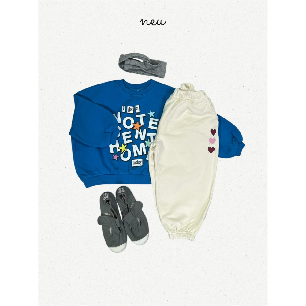 Neu 上衣 노이 알림장맨투맨-細節圖8