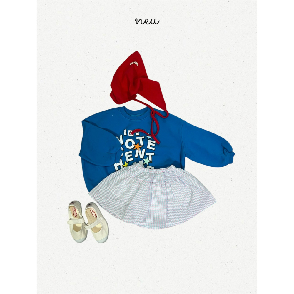 Neu 上衣 노이 알림장맨투맨-細節圖9