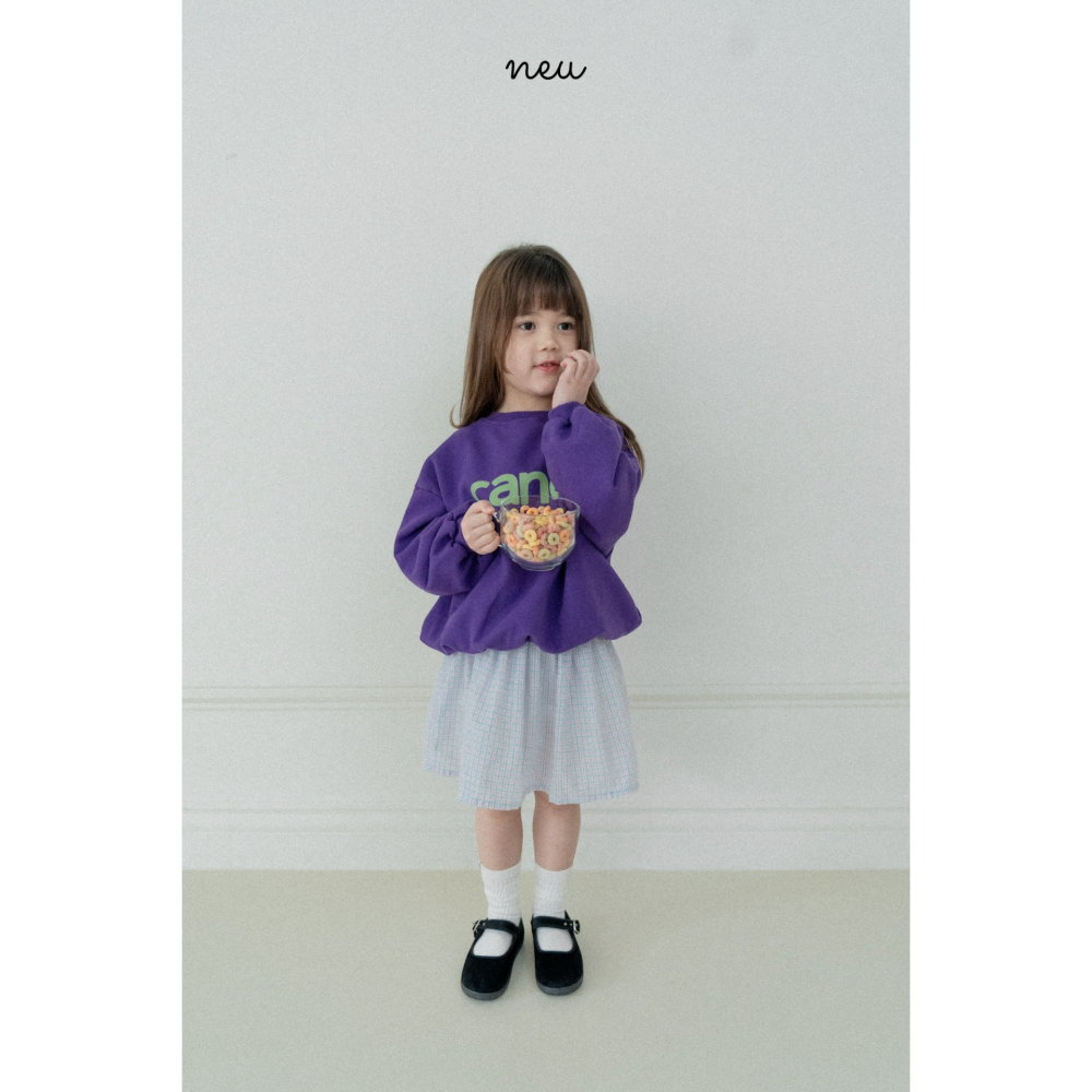 Neu 裙子 노이 체크스커트-細節圖3