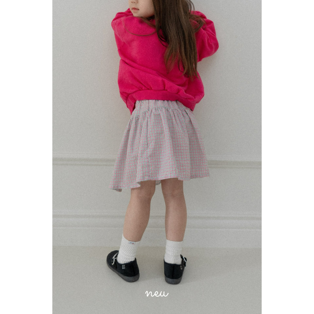 Neu 裙子 노이 체크스커트-細節圖5