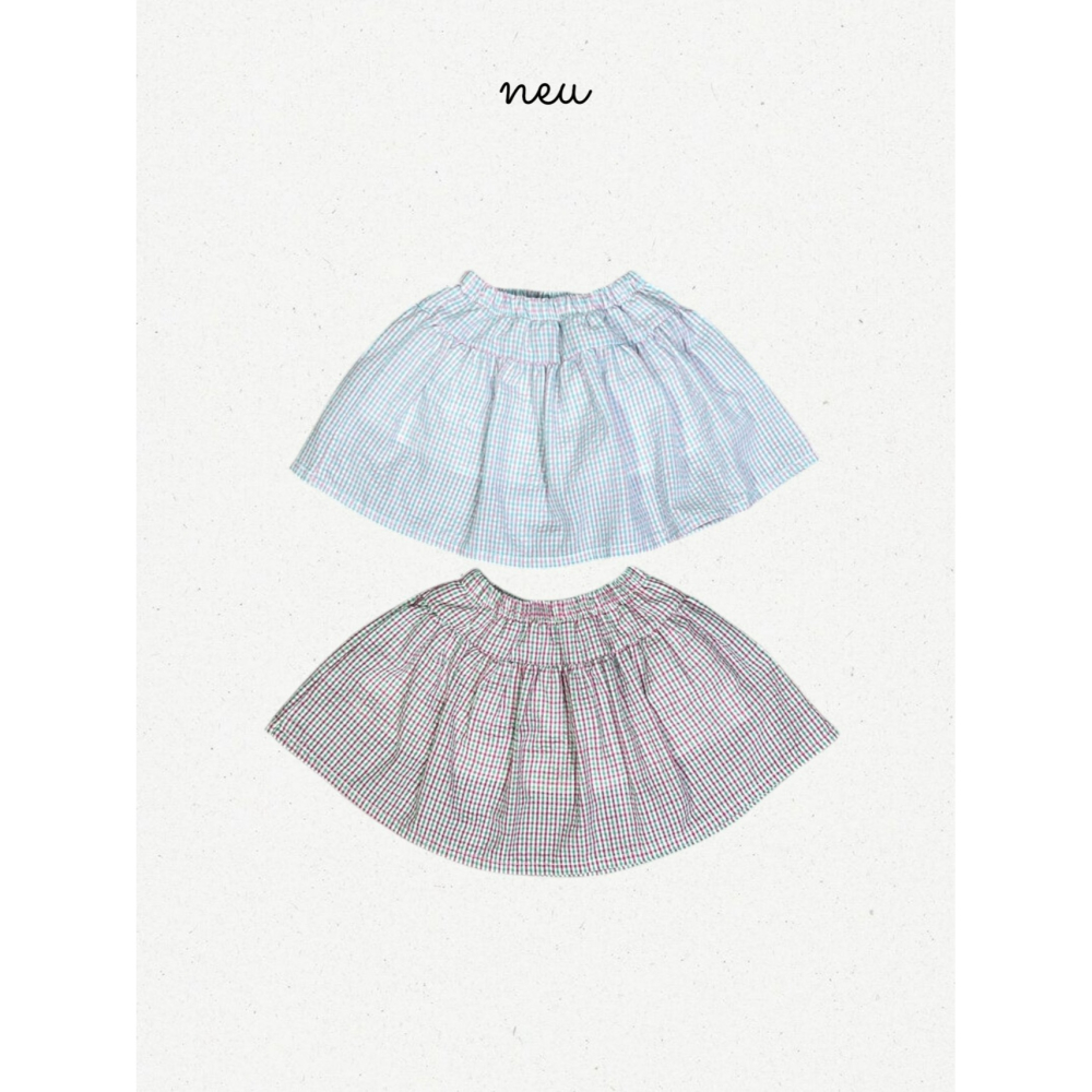 Neu 裙子 노이 체크스커트-細節圖8