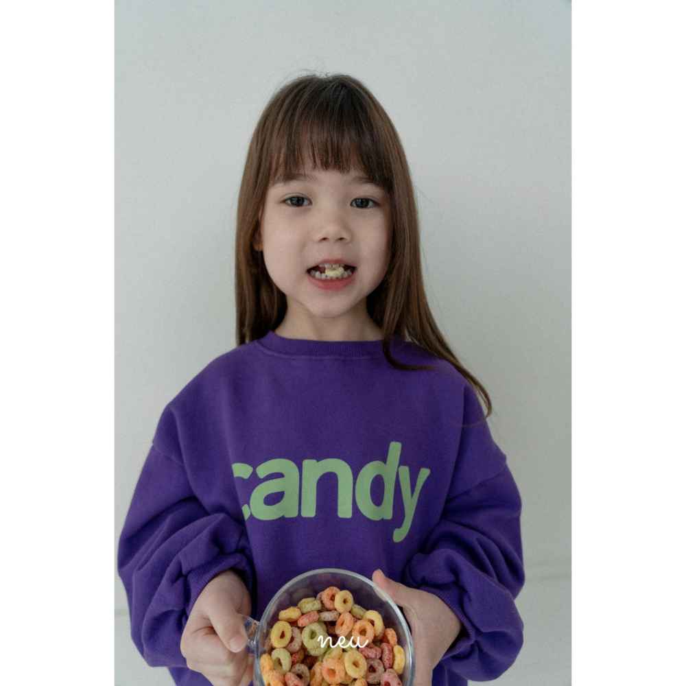 Neu 上衣 노이 캔디맨투맨-細節圖4