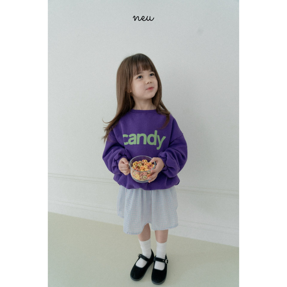 Neu 上衣 노이 캔디맨투맨-細節圖5