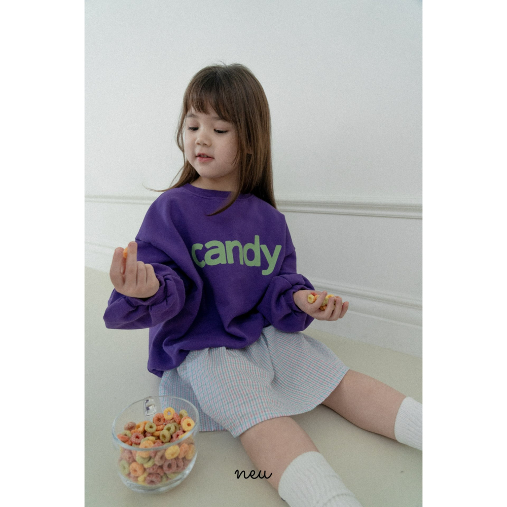 Neu 上衣 노이 캔디맨투맨-細節圖6