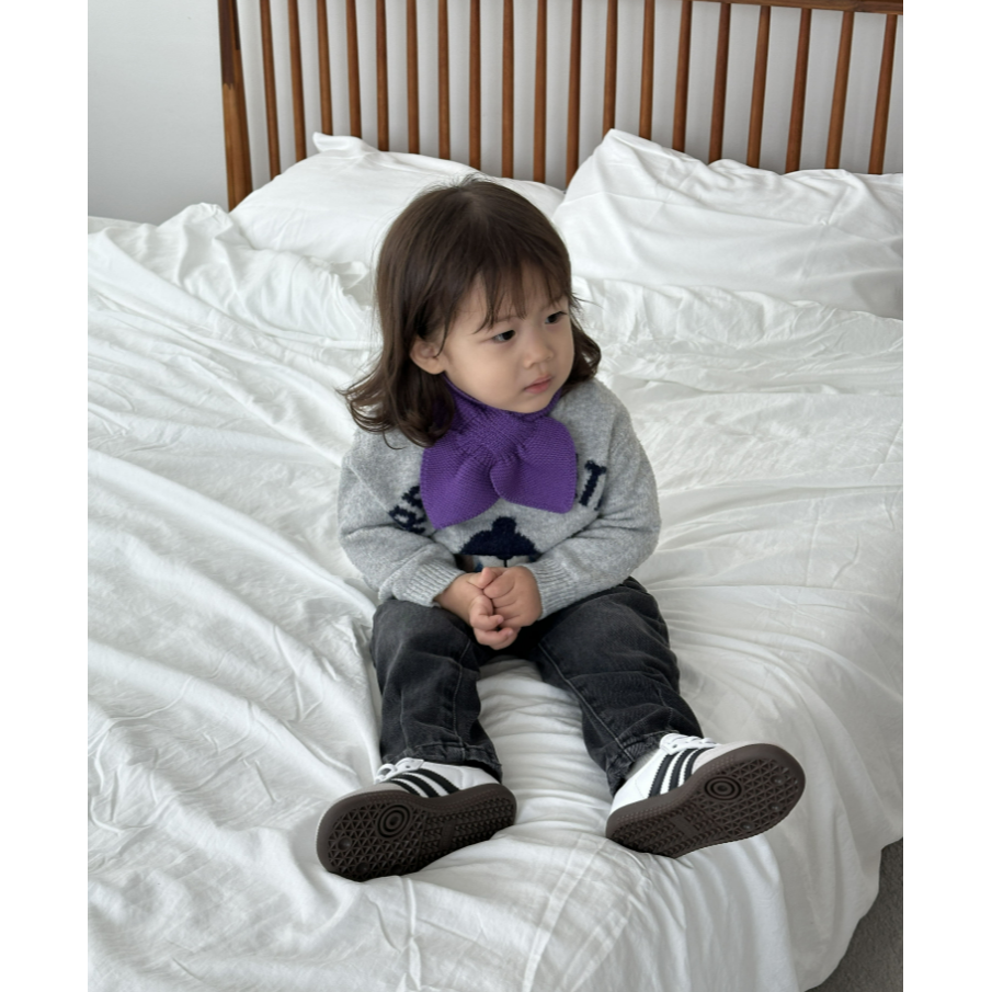 Dduddi Dduddi 愛心圍巾  뚜띠뚜디 하트머플러-細節圖3