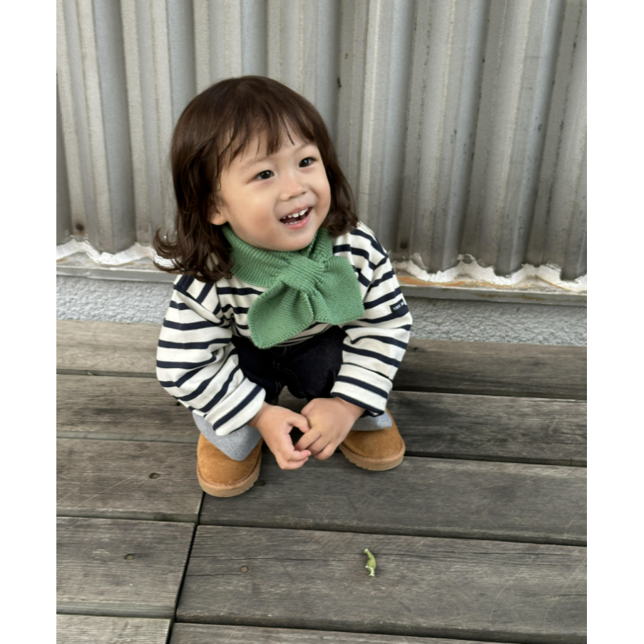 Dduddi Dduddi 愛心圍巾  뚜띠뚜디 하트머플러-細節圖5