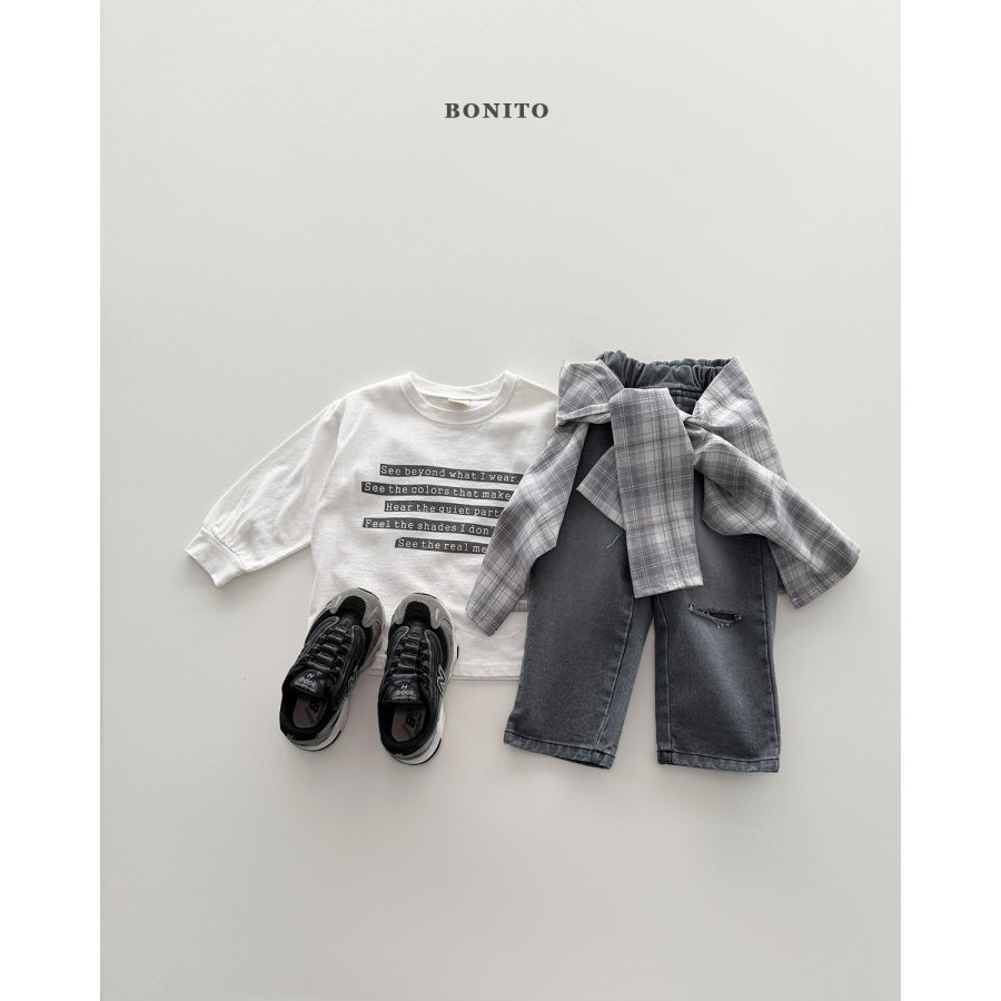 Bonito 上衣 보니토 레터링시보리티-細節圖5
