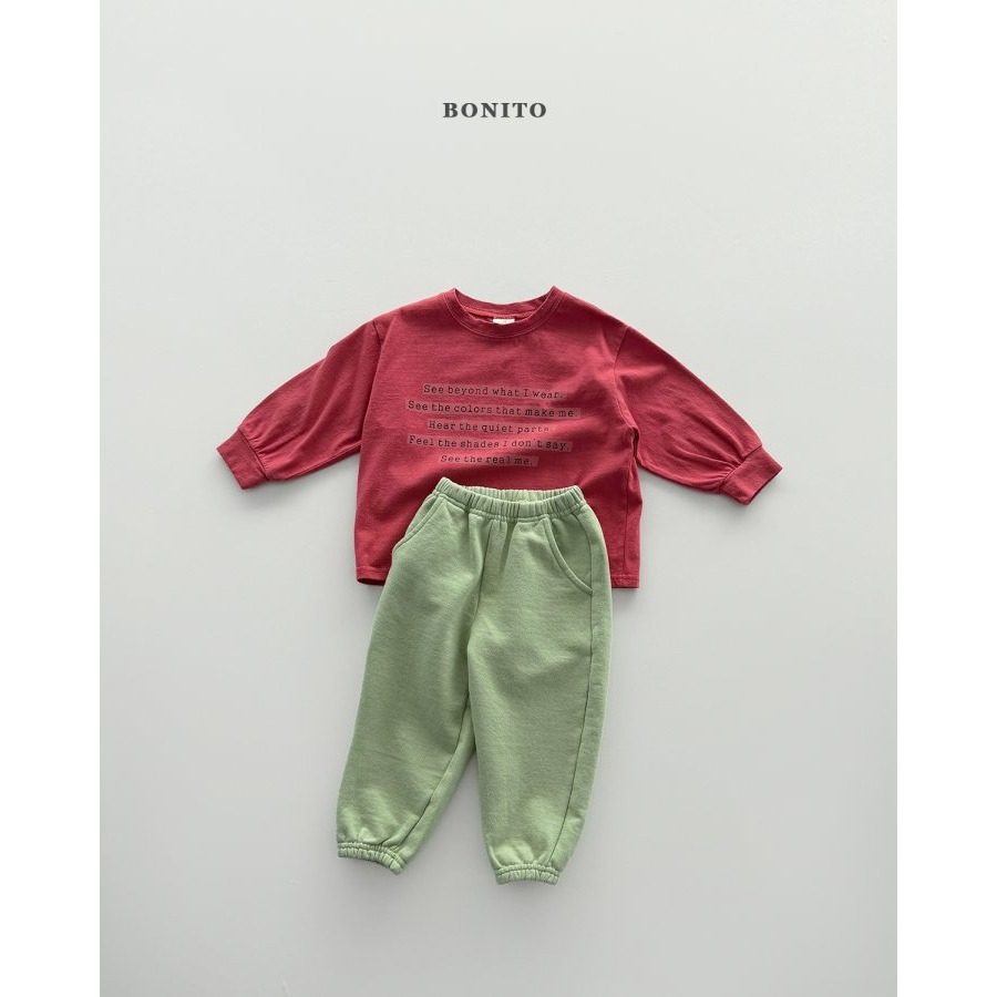 Bonito 上衣 보니토 레터링시보리티-細節圖7