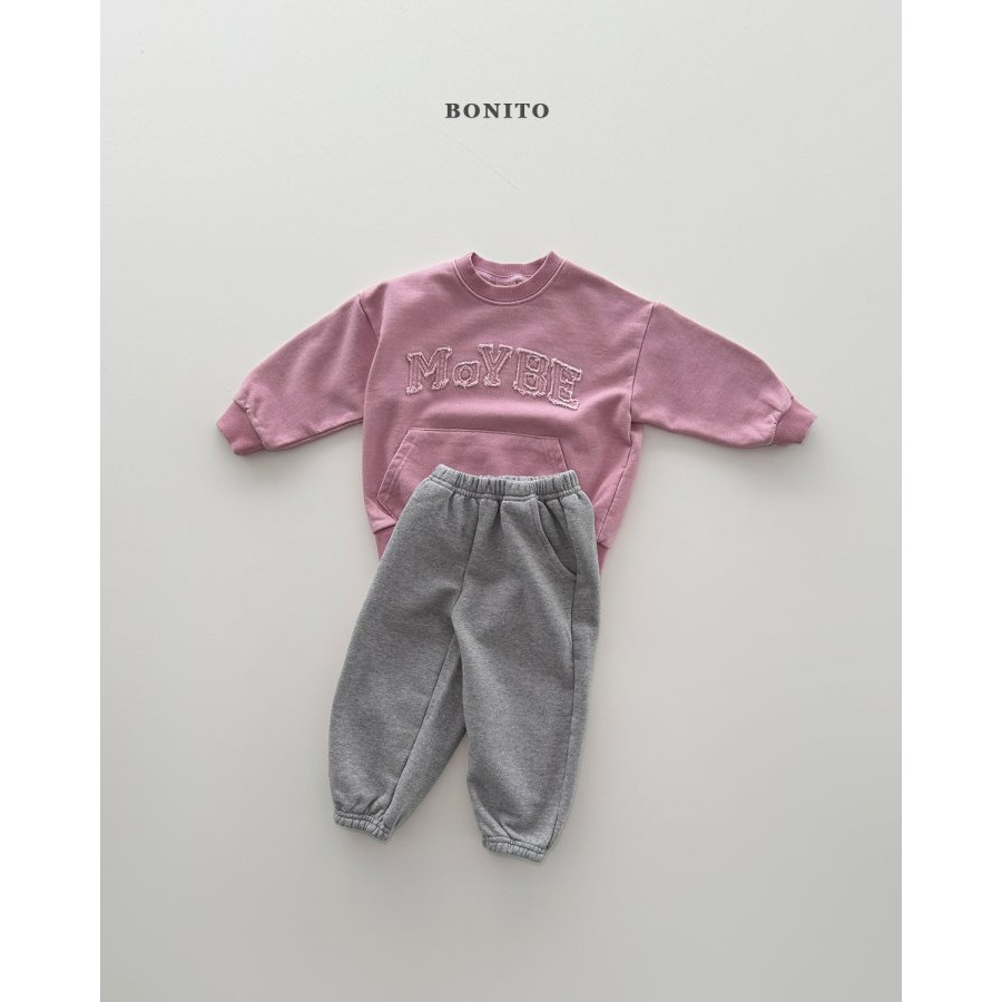 Bonito 上衣 보니토 메이비피그먼트맨투맨-細節圖3