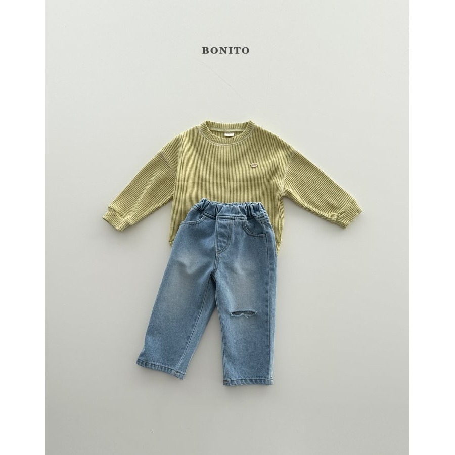 Bonito 上衣 보니토 와플가이맨투맨-細節圖5
