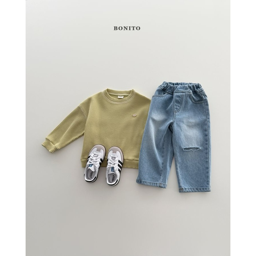 Bonito 上衣 보니토 와플가이맨투맨-細節圖6