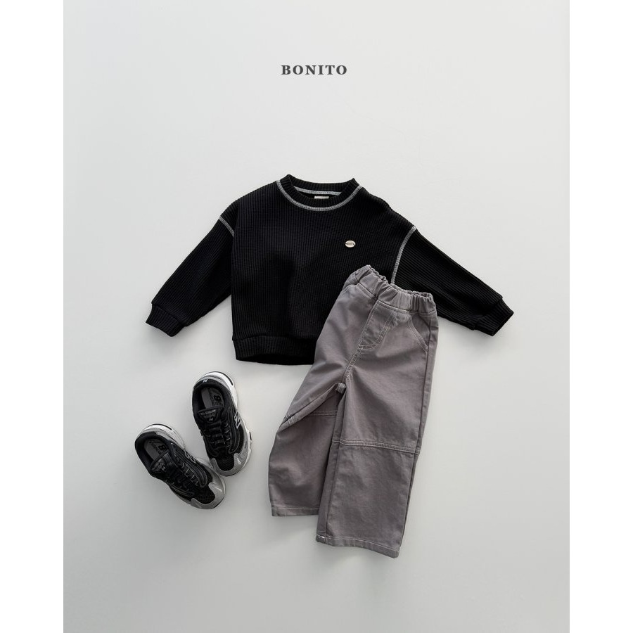 Bonito 上衣 보니토 와플가이맨투맨-細節圖7