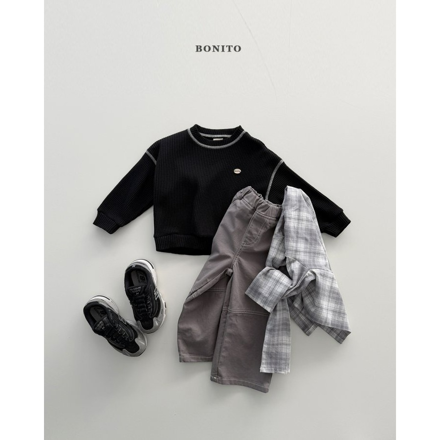 Bonito 上衣 보니토 와플가이맨투맨-細節圖8