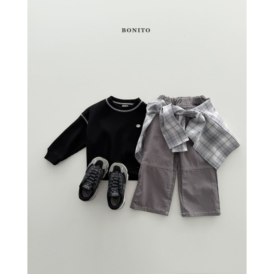 Bonito 上衣 보니토 와플가이맨투맨-細節圖9