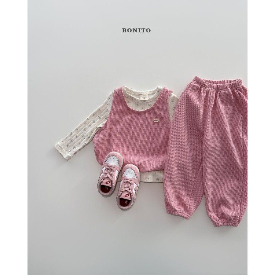 Bonito 套裝 背心+褲子 보니토 조끼상하세트-細節圖5