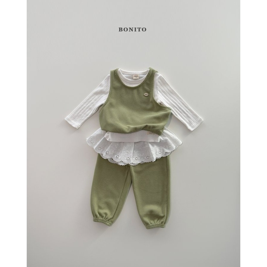 Bonito 套裝 背心+褲子 보니토 조끼상하세트-細節圖7