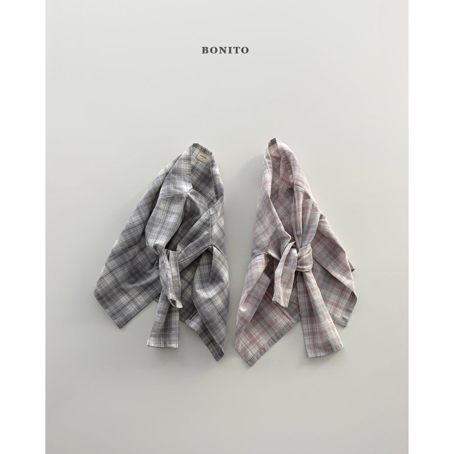 Bonito 圍巾 보니토 체크숄-細節圖2