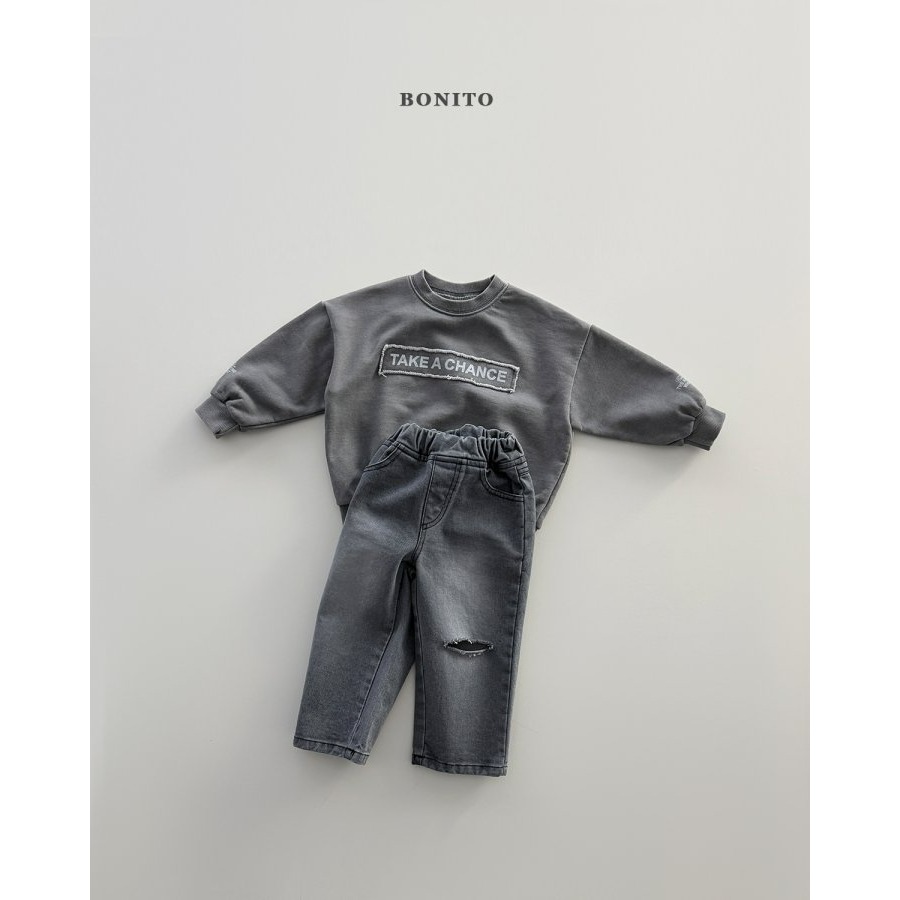 Bonito 上衣 보니토 테이크피그먼트맨투맨-細節圖7