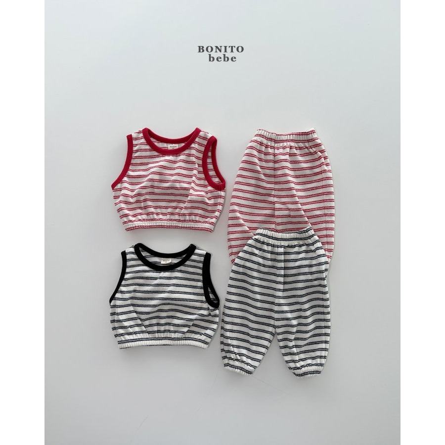 Bonito 套裝 背心+褲子 보니토 (베이비)ST테리조끼상하셋 (Baby)-細節圖2