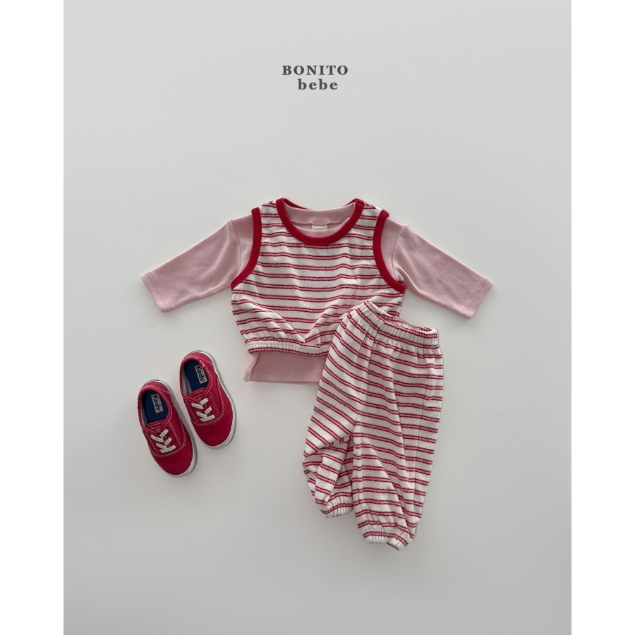 Bonito 套裝 背心+褲子 보니토 (베이비)ST테리조끼상하셋 (Baby)-細節圖5