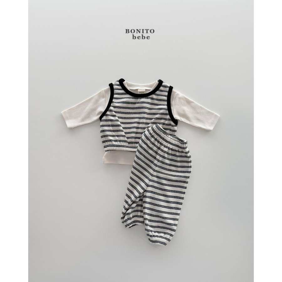 Bonito 套裝 背心+褲子 보니토 (베이비)ST테리조끼상하셋 (Baby)-細節圖8