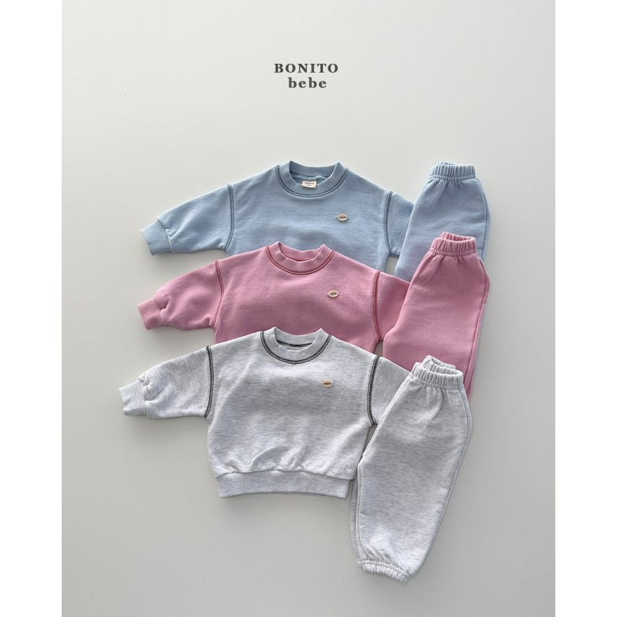 Bonito 套裝 上下 보니토 (베이비)봄봄가이상하세트 (Baby)-細節圖2