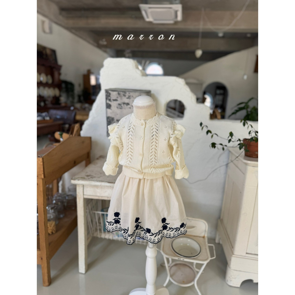 Marron 洋裝 마론 블루로즈드레스-細節圖5