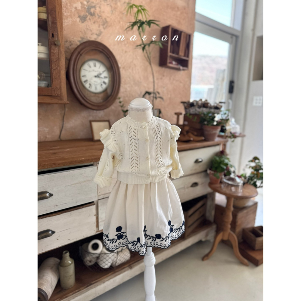 Marron 洋裝 마론 블루로즈드레스-細節圖8